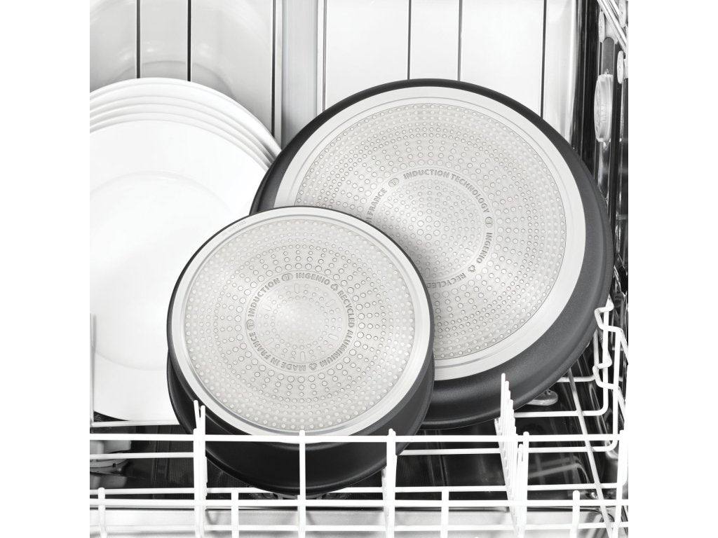 Tefal Kastrullset INGENIO ECO RESIST L3979202, set i 4, svart, aluminium
