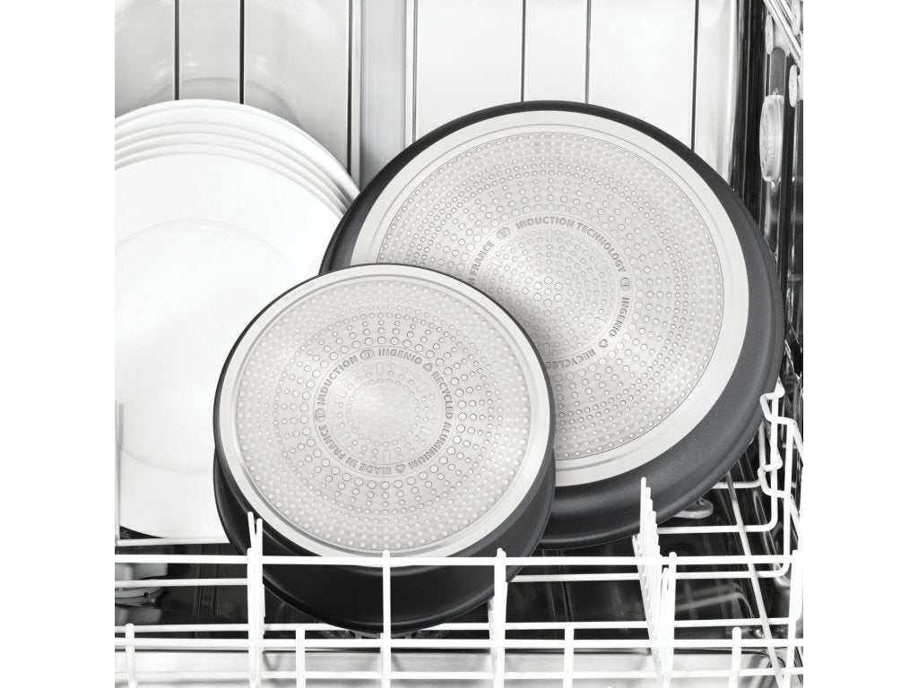 Tefal Set med stekpannor INGENIO ECO RESIST L3979102, set i 3, svart, aluminium