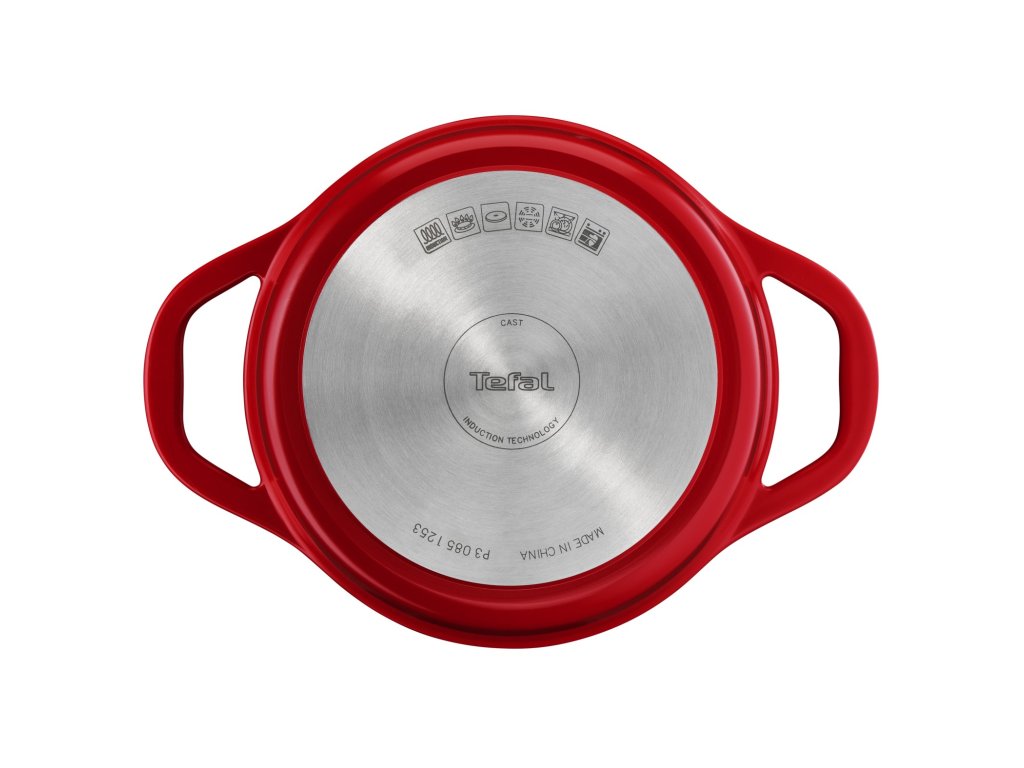 Tefal Gryta AIR E2544455 20 cm, 3,1 l, röd, aluminium
