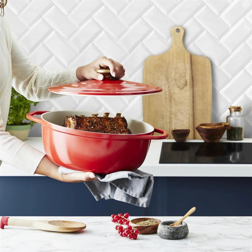 Tefal Gryta AIR E2548955 30 x 23 cm, 5,7 l, röd, aluminium