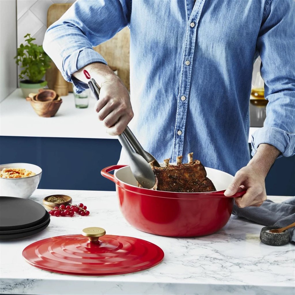 Tefal Gryta AIR E2548955 30 x 23 cm, 5,7 l, röd, aluminium