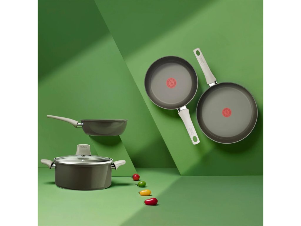 Tefal Non-stick stekpanna RENEW ON C4270432 24 cm, grå, aluminium