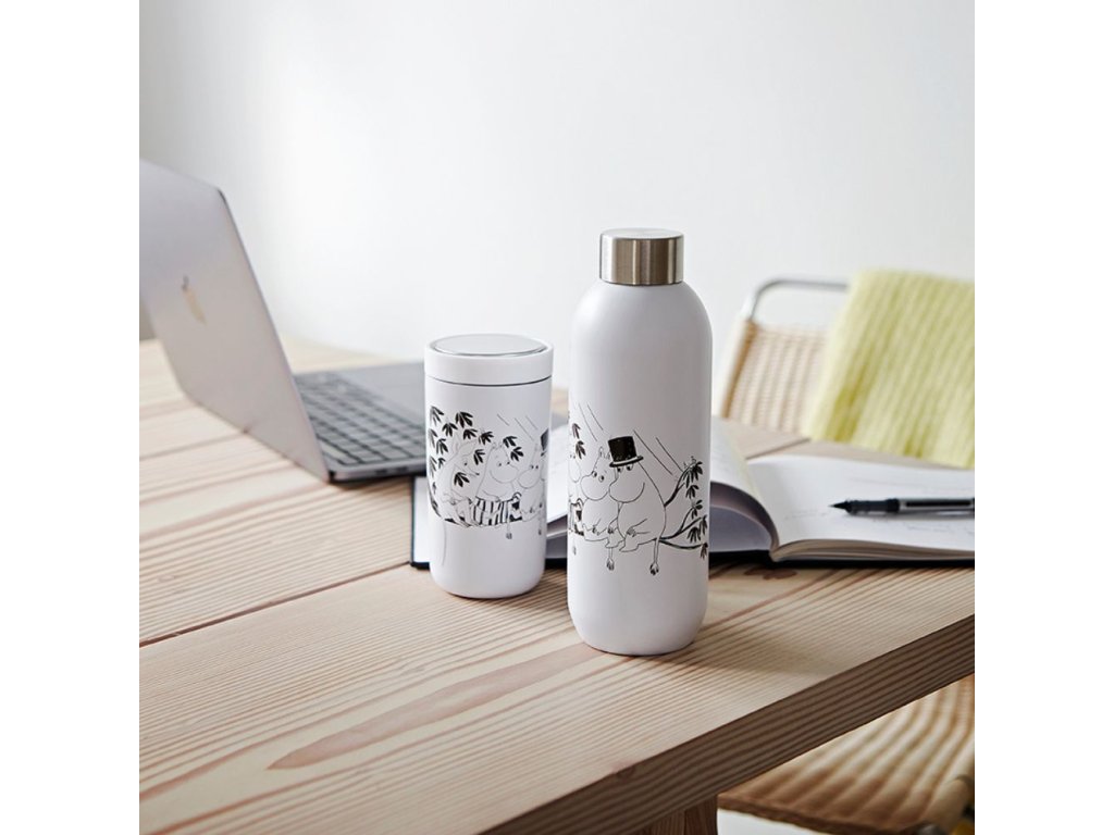 Stelton Termosflaska TO GO CLICK MOOMIN 750 ml, mjukvit