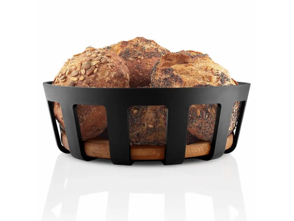 Eva Solo Brödkorg NORDIC KITCHEN 22 x 7 cm, svart, plast/bambu