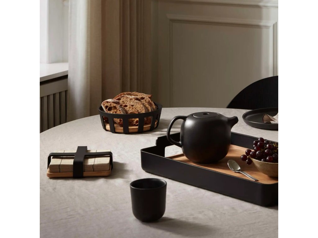 Eva Solo Serveringsbricka NORDIC KITCHEN 50 x 35 cm, svart, plast/bambu