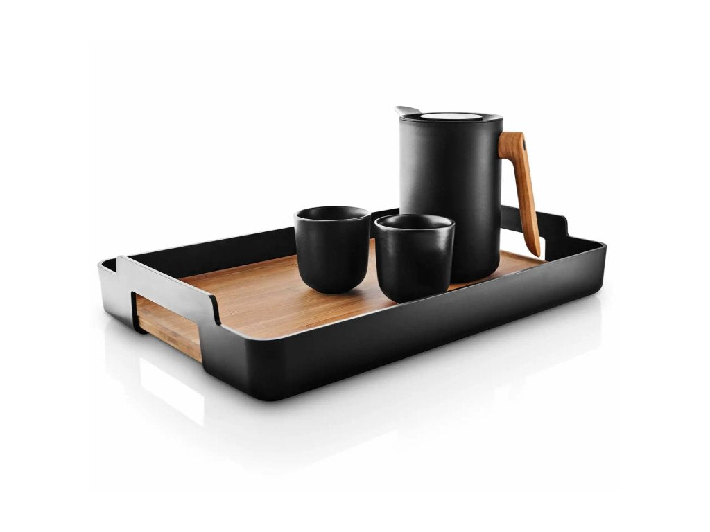 Eva Solo Serveringsbricka NORDIC KITCHEN 50 x 35 cm, svart, plast/bambu
