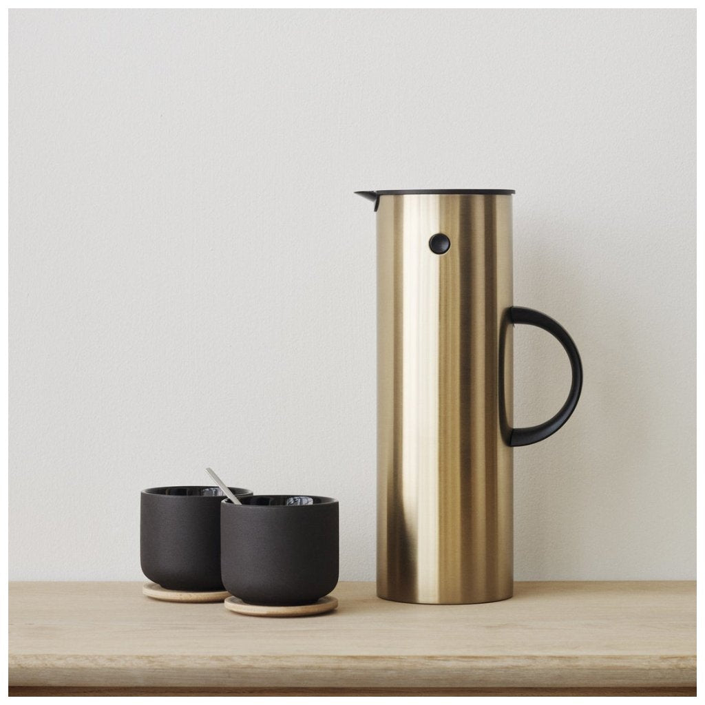 Stelton Mugg med underlägg THEO 200 ml, svart