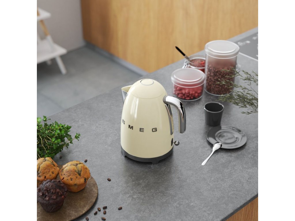 Smeg Elektrisk vattenkokare KLF03CREU 1,7 l, gräddvit