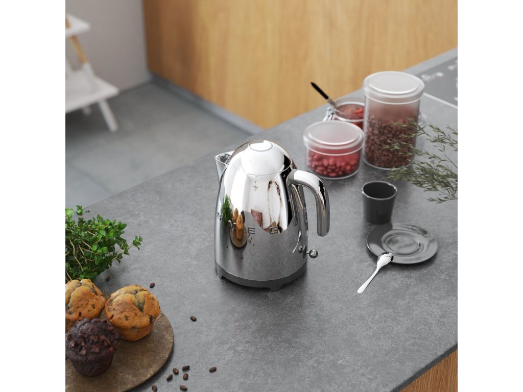 Smeg Elektrisk vattenkokare KLF03SSEU 1,7 l, krom
