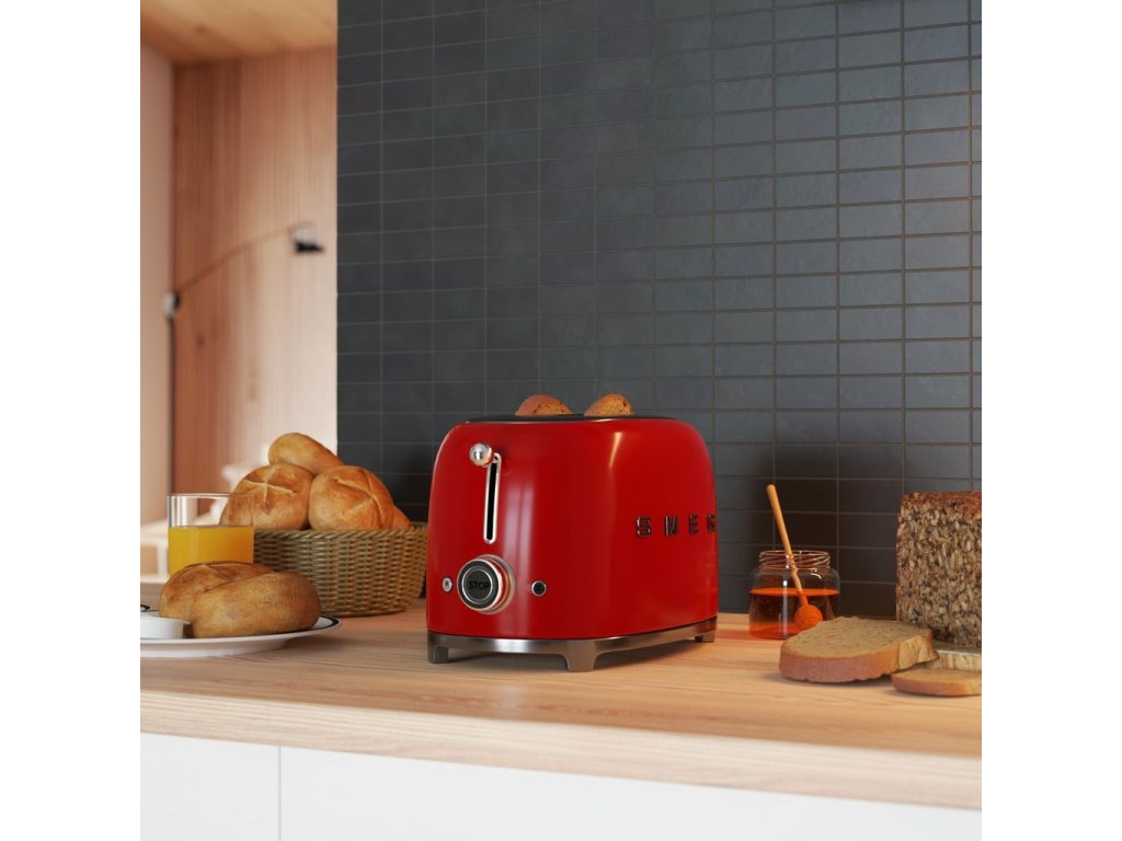 Smeg Brödrost TSF01RDEU 2 skiva, röd