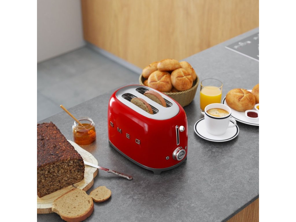 Smeg Brödrost TSF01RDEU 2 skiva, röd