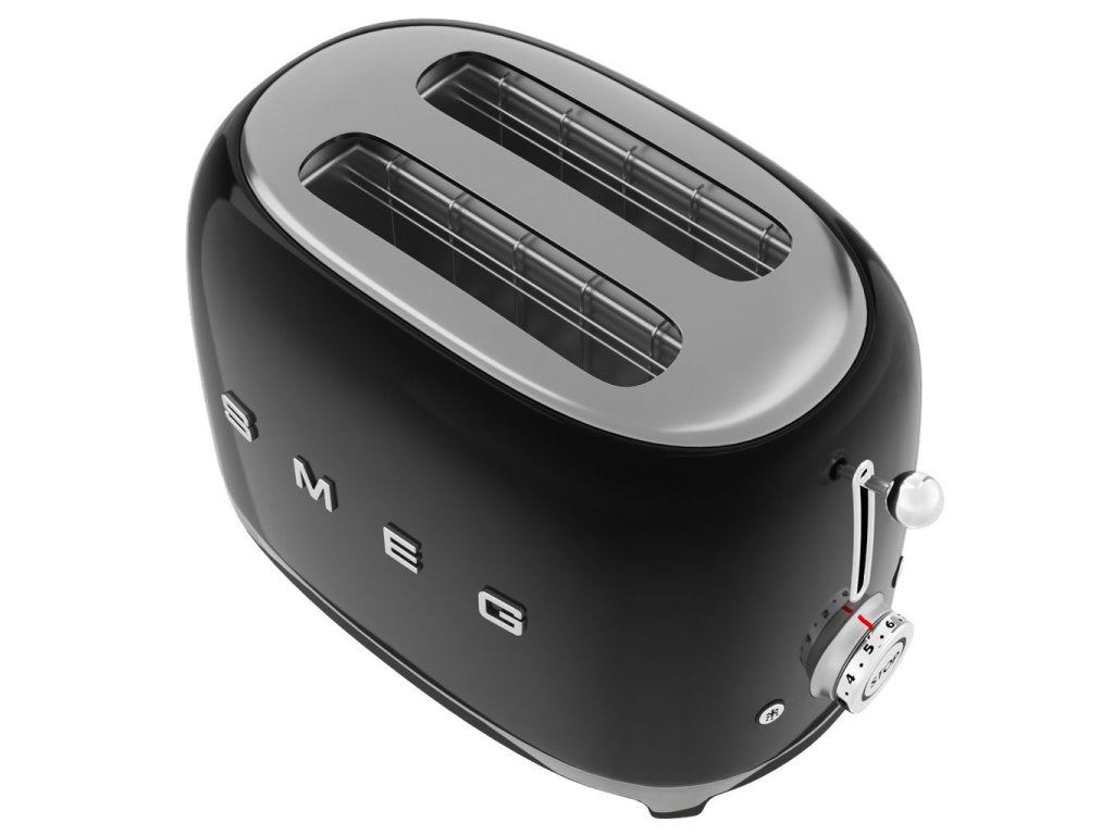 Smeg Brödrost TSF01BLEU, 2 skivor, svart