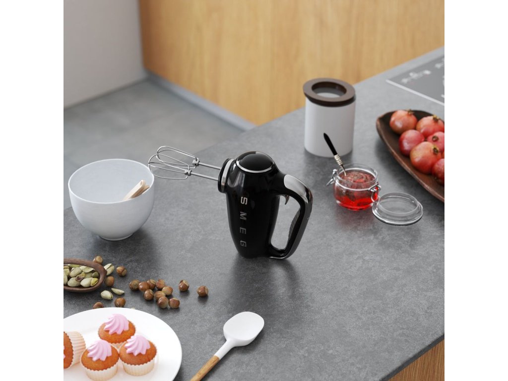 Smeg Elvisp HMF01BLEU, svart