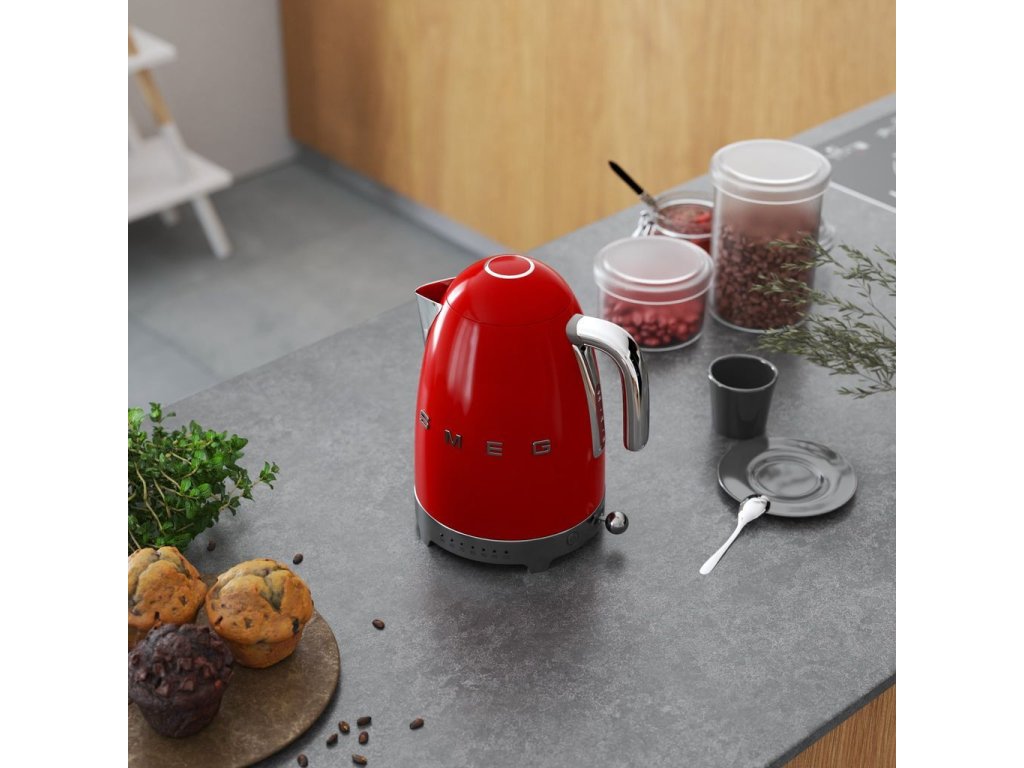 Smeg Vattenkokare med temperaturkontroll KLF04RDEU 1,7 l, röd