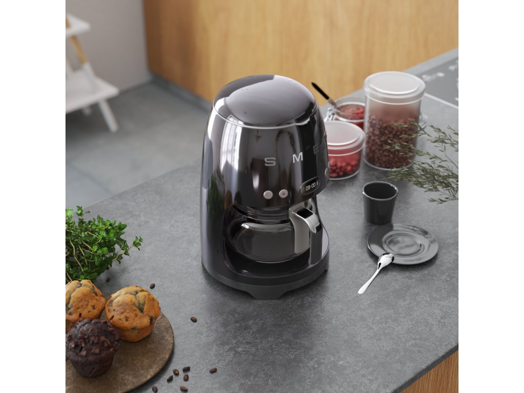 Smeg Kaffebryggare DCF02BLEU svart