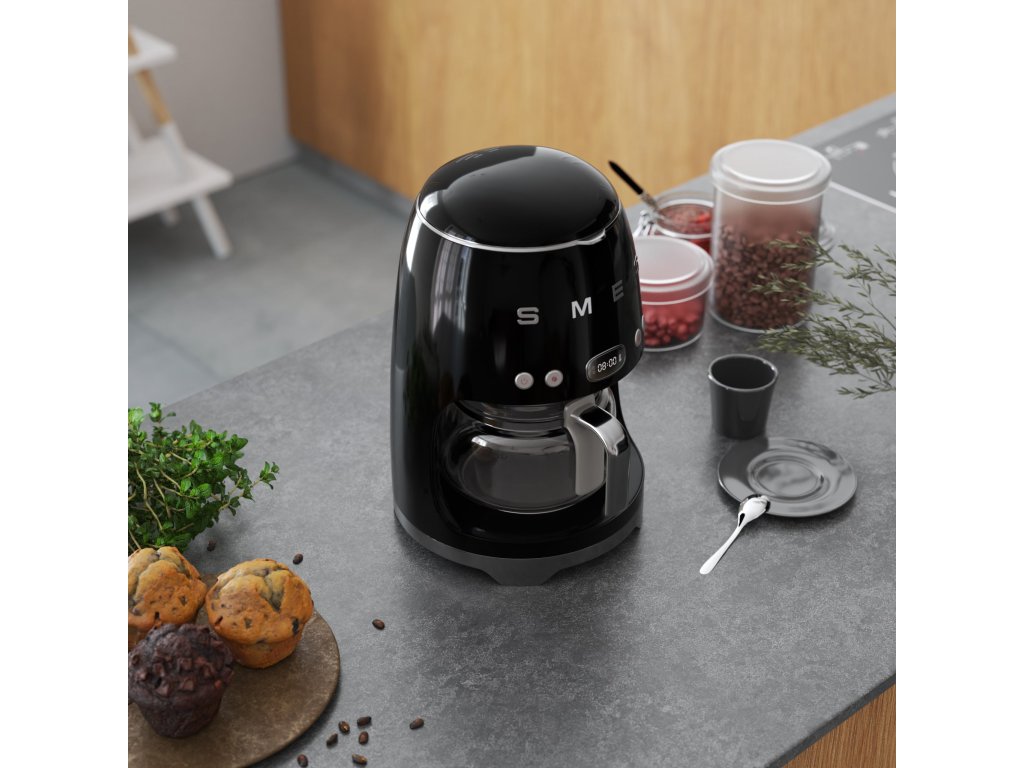 Smeg Kaffebryggare DCF02BLEU svart