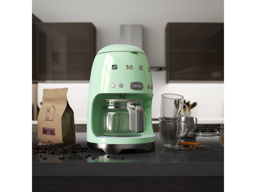 Smeg Kaffebryggare 50'S STYLE DCF02PGEU, pastellgrön