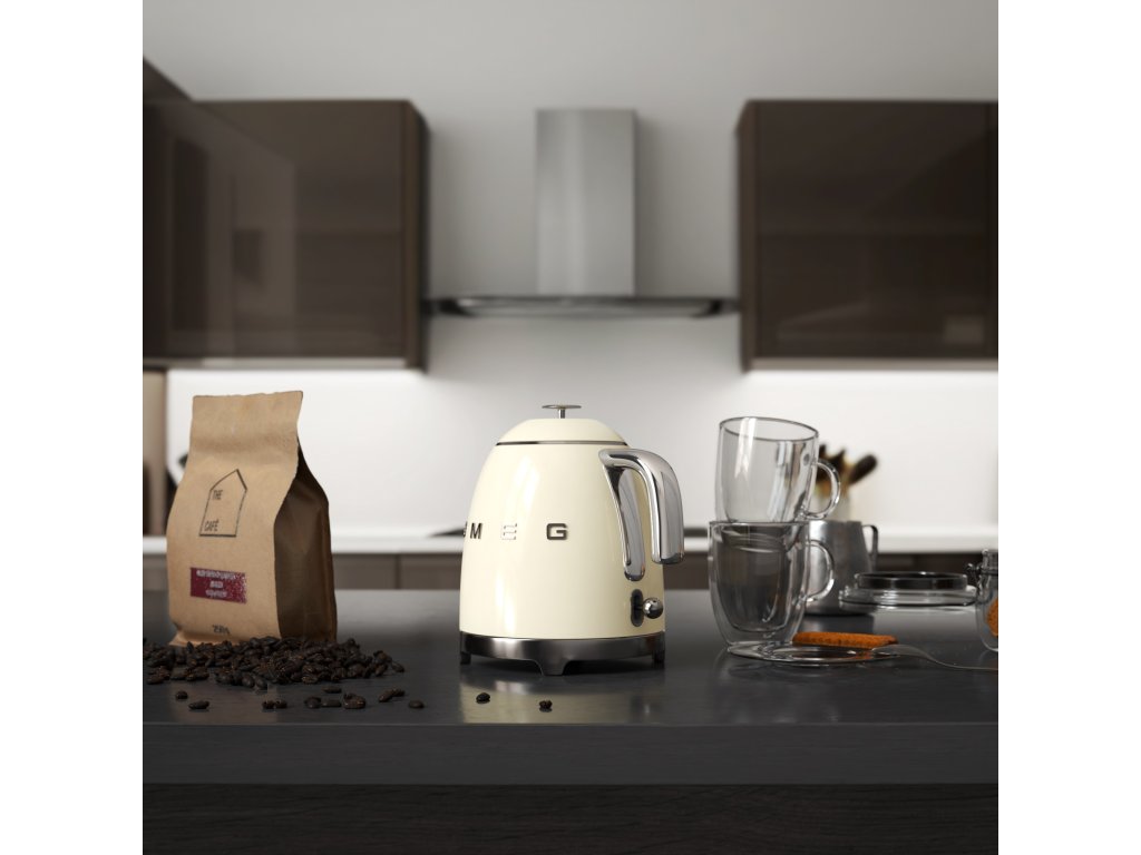Smeg Elektrisk vattenkokare 50'S STYLE MINI KLF05CREU, 800 ml, grädde