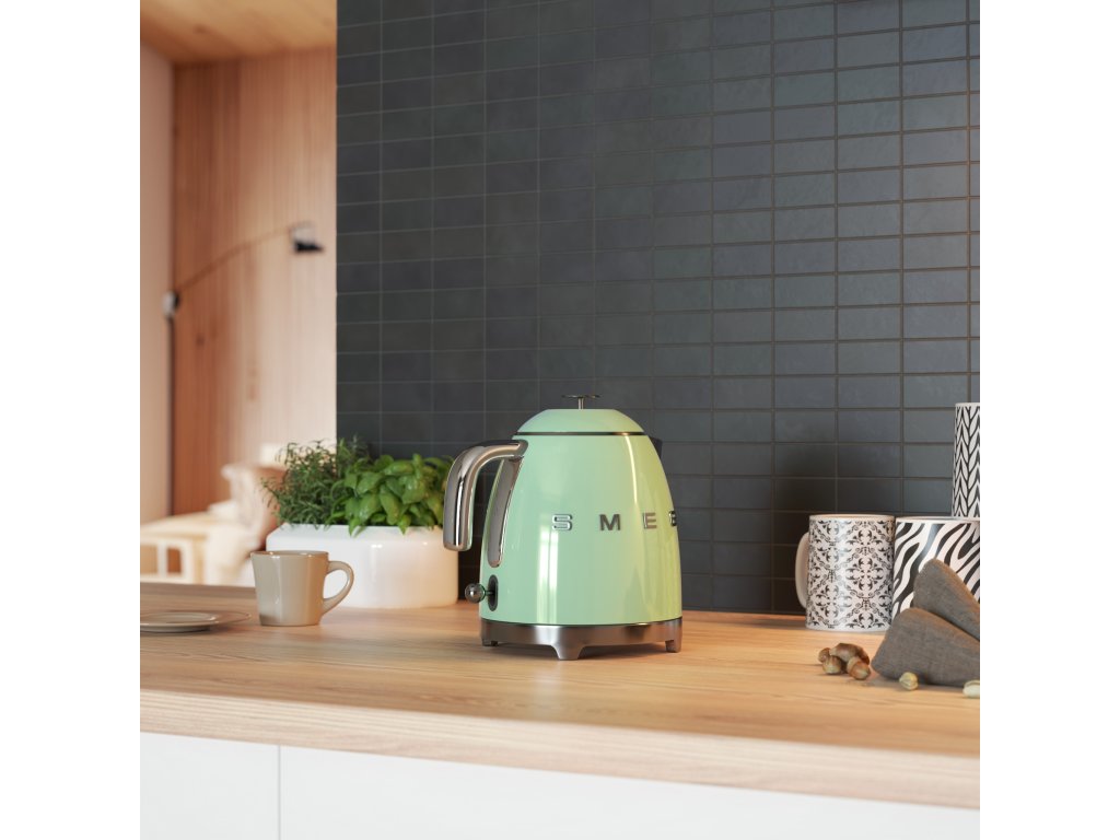 Smeg Elektrisk vattenkokare 50'S STYLE MINI KLF05PGEU, 800 ml, pastellgrön