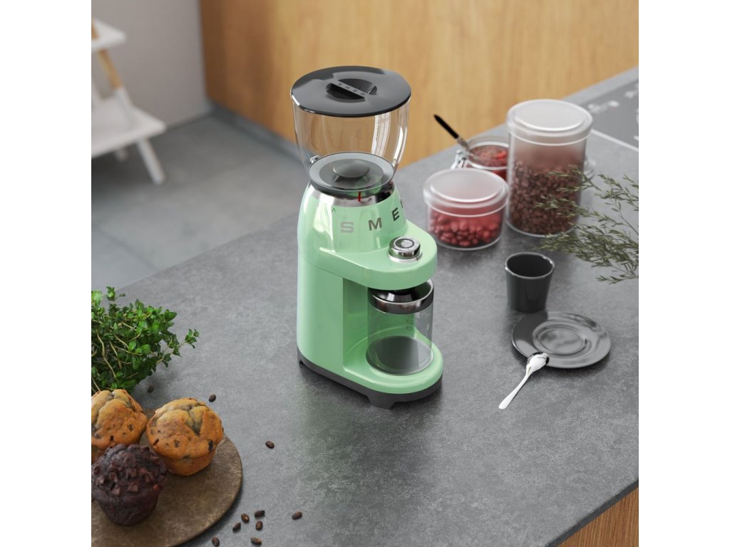 Smeg Kaffekvarn 50'S STYLE CGF01PGEU, pastellgrön