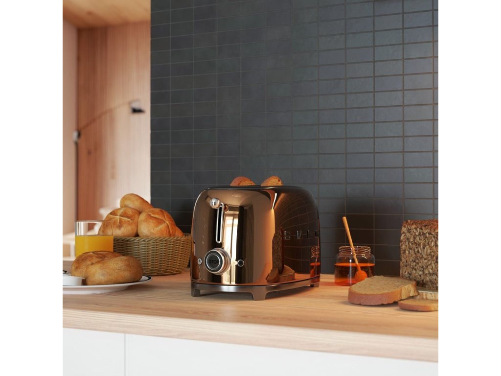 Smeg Brödrost 50'S STYLE TSF01RGEU, roséguld