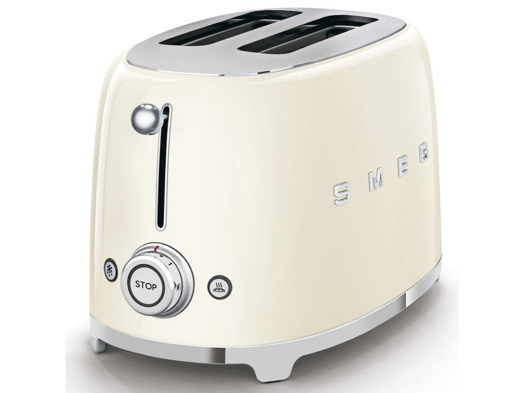 Smeg Brödrost TSF01CREU, 2 skivor, gräddfärgad