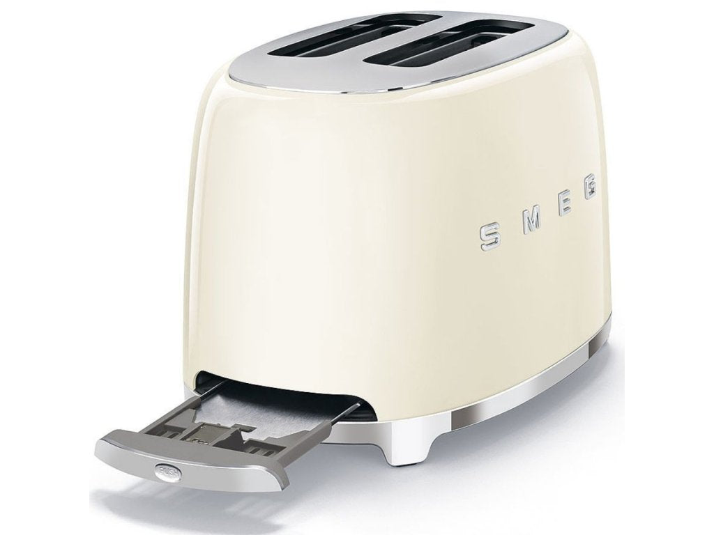 Smeg Brödrost TSF01CREU, 2 skivor, gräddfärgad