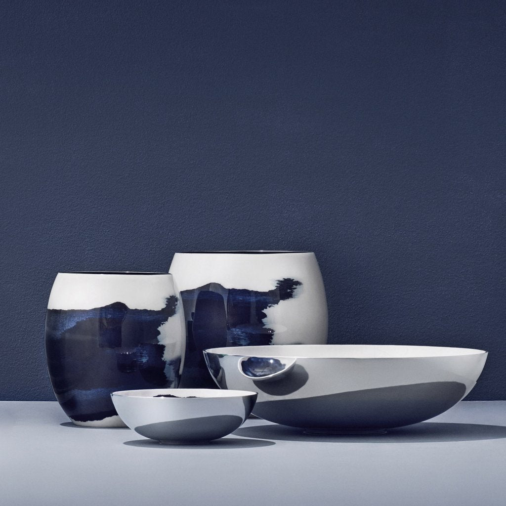 Stelton Serveringsskål STOCKHOLM AQUATIC 40 cm, silver, aluminium