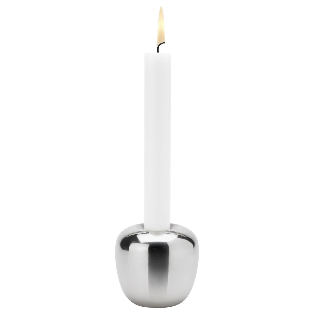 Stelton Värmeljushållare ORA 8 cm, silver, rostfritt stål
