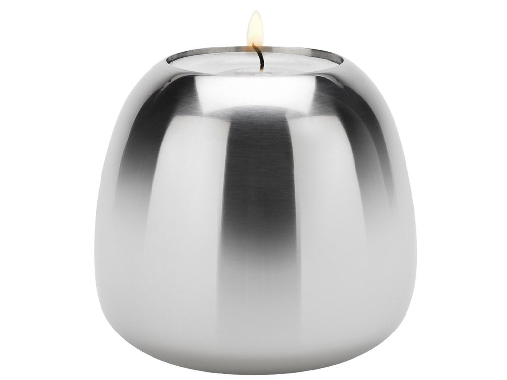 Stelton Värmeljushållare ORA 6,5 cm, silver, rostfritt stål