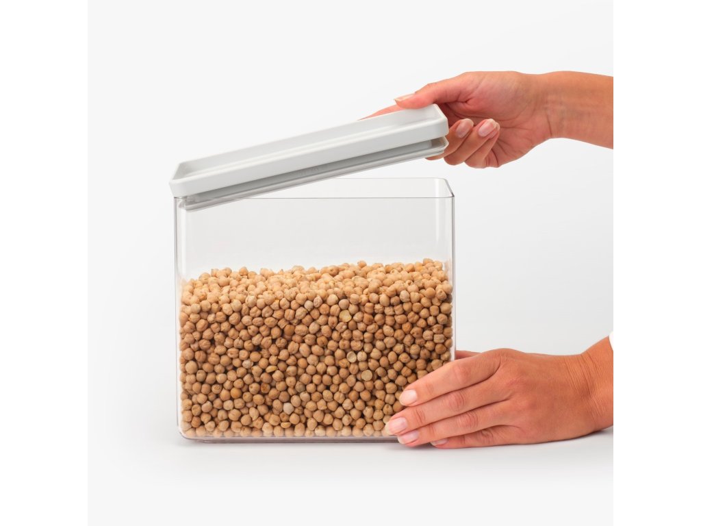 Brabantia Behållare för mattförvaring TASTY PLUS 3,5 l, ljusgrå, plast