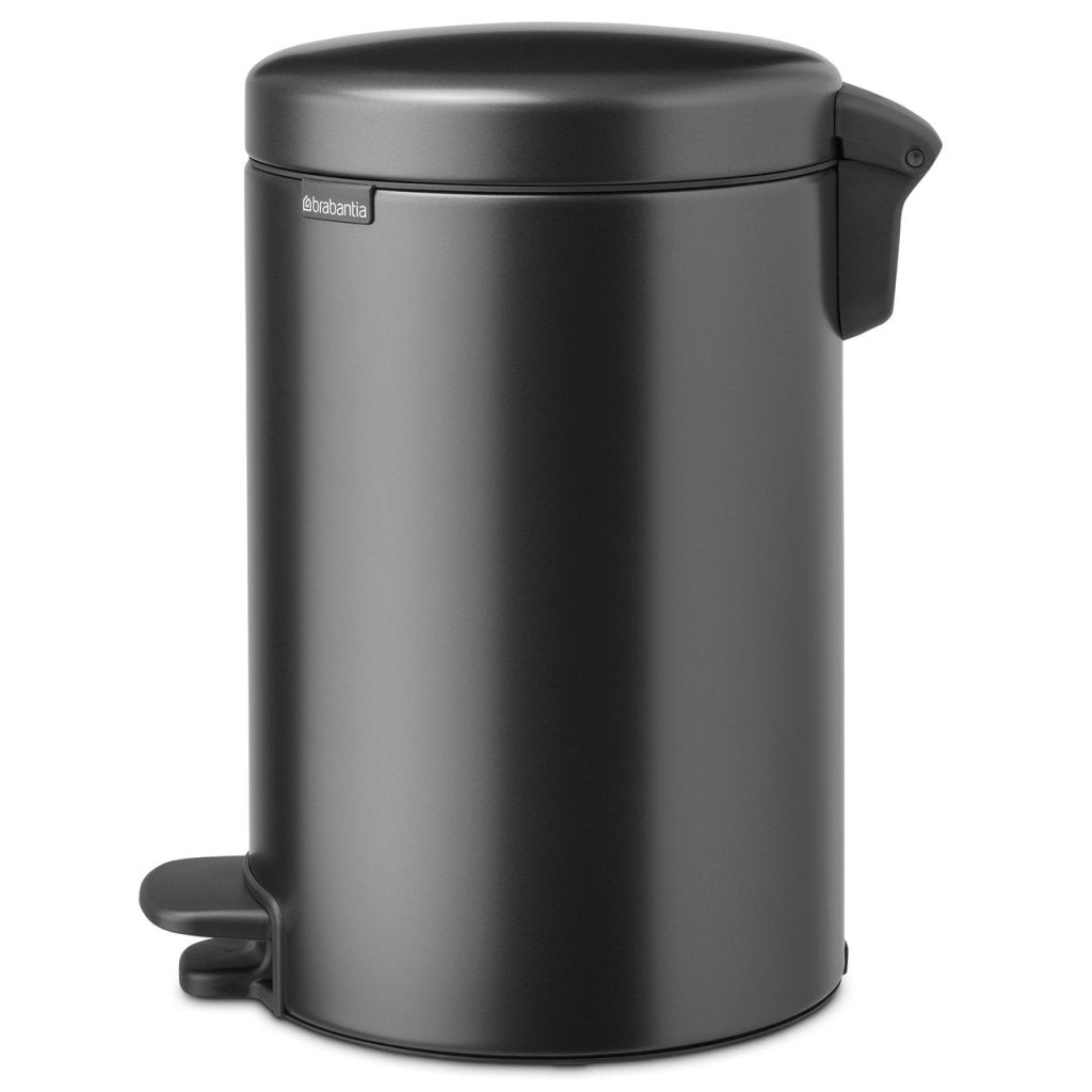 Brabantia Pedalhink NEWICON 12 l, mörk grå, stål