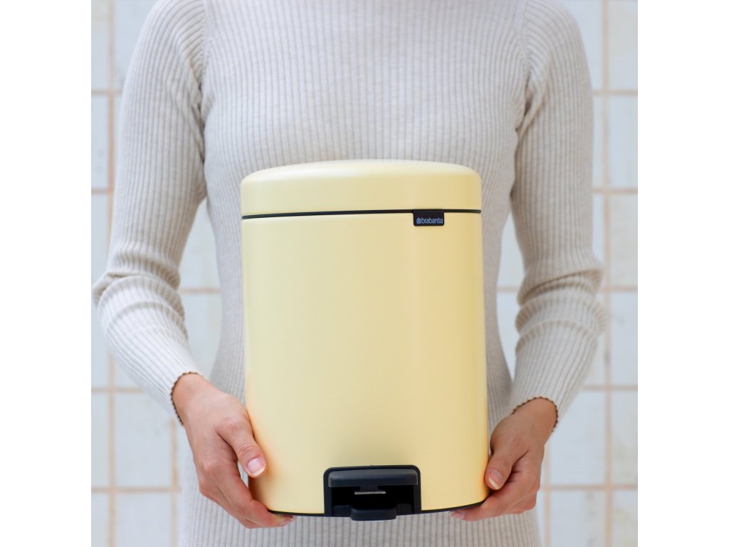 Brabantia Pedalhink NEWICON 12 l, blek gul, stål