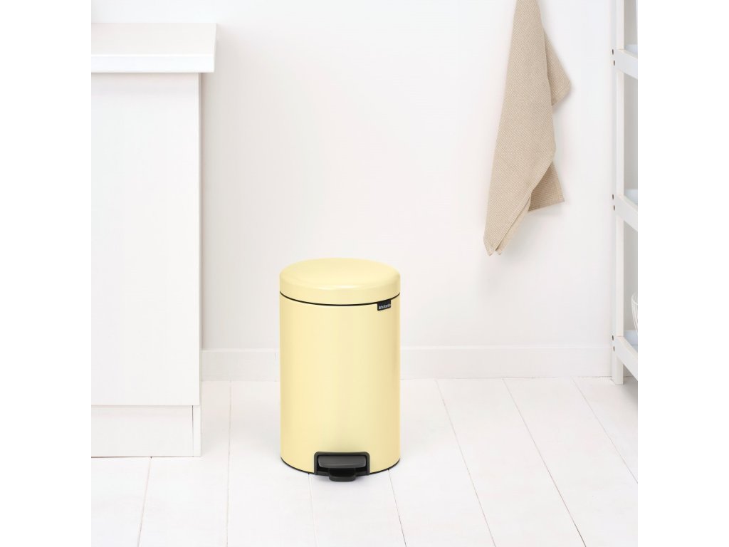 Brabantia Pedalhink NEWICON 12 l, blek gul, stål