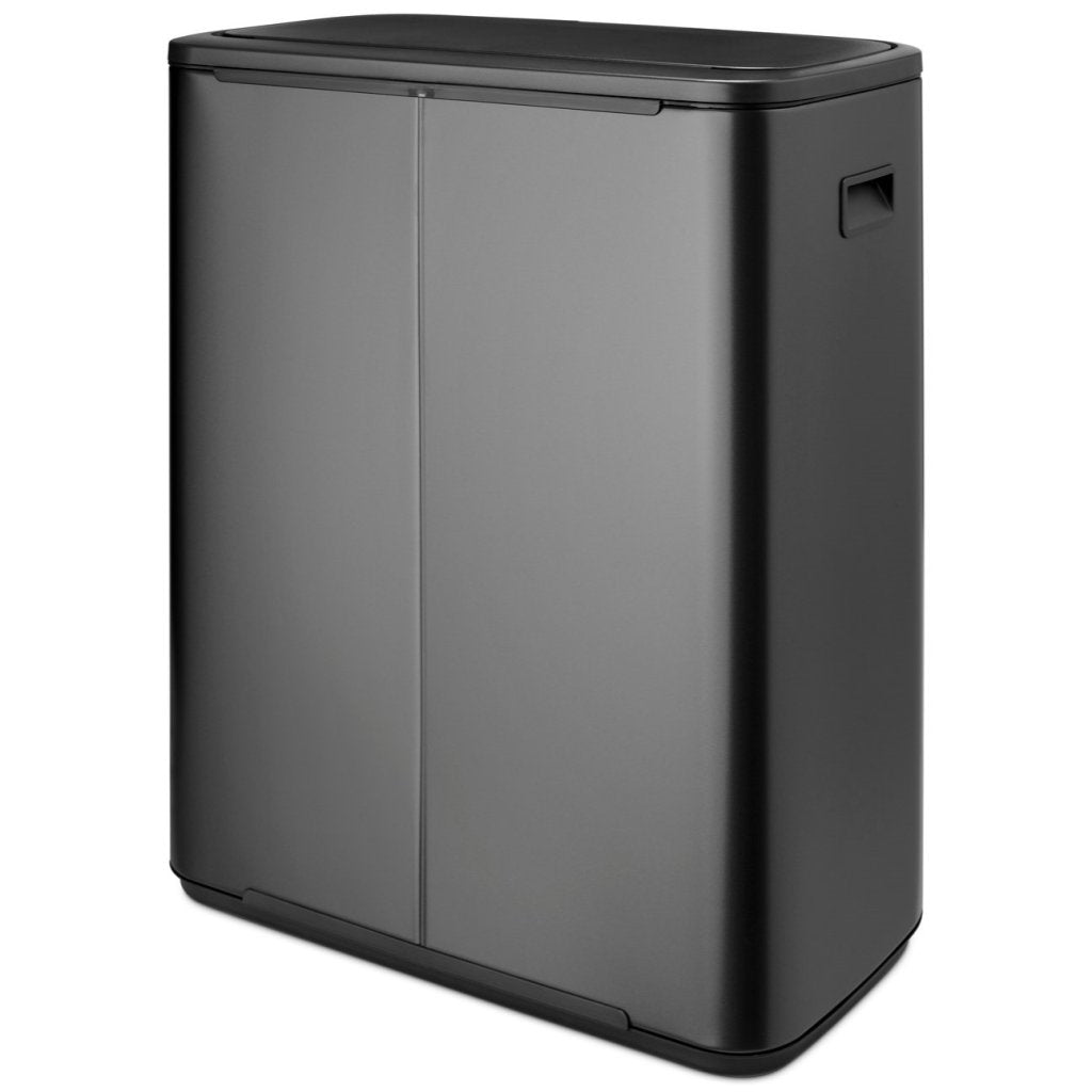 Brabantia Soptunna med trycklock BO TOUCH BIN 60 l, mörk grå, stål