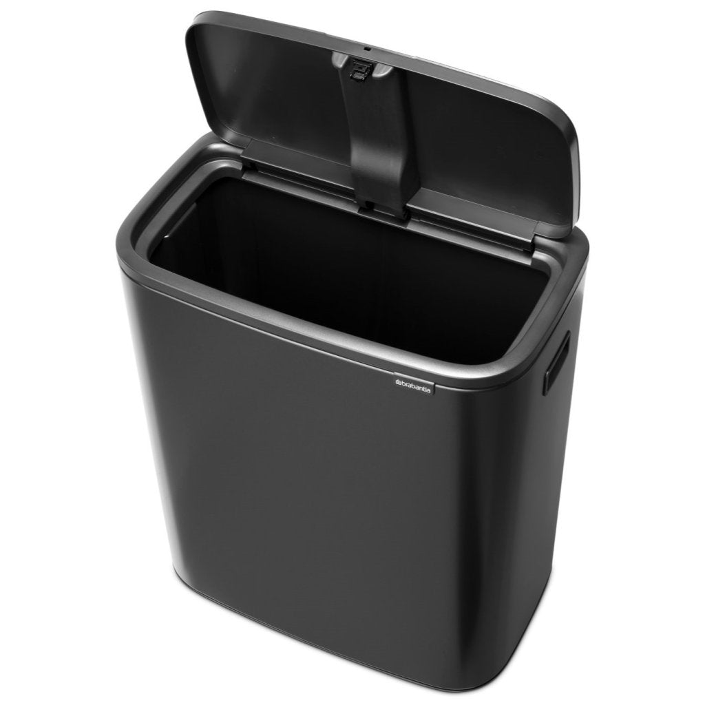 Brabantia Soptunna med trycklock BO TOUCH BIN 60 l, mörk grå, stål