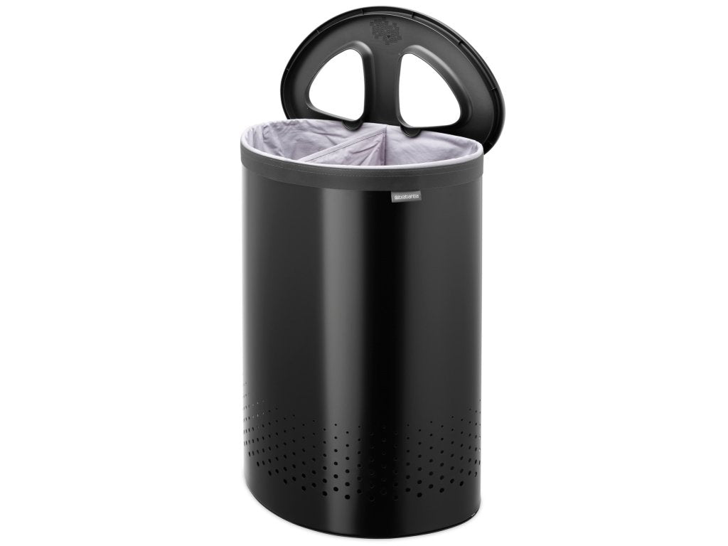 Brabantia Tvättkorg SELECTOR 55 l, matt svart, stål