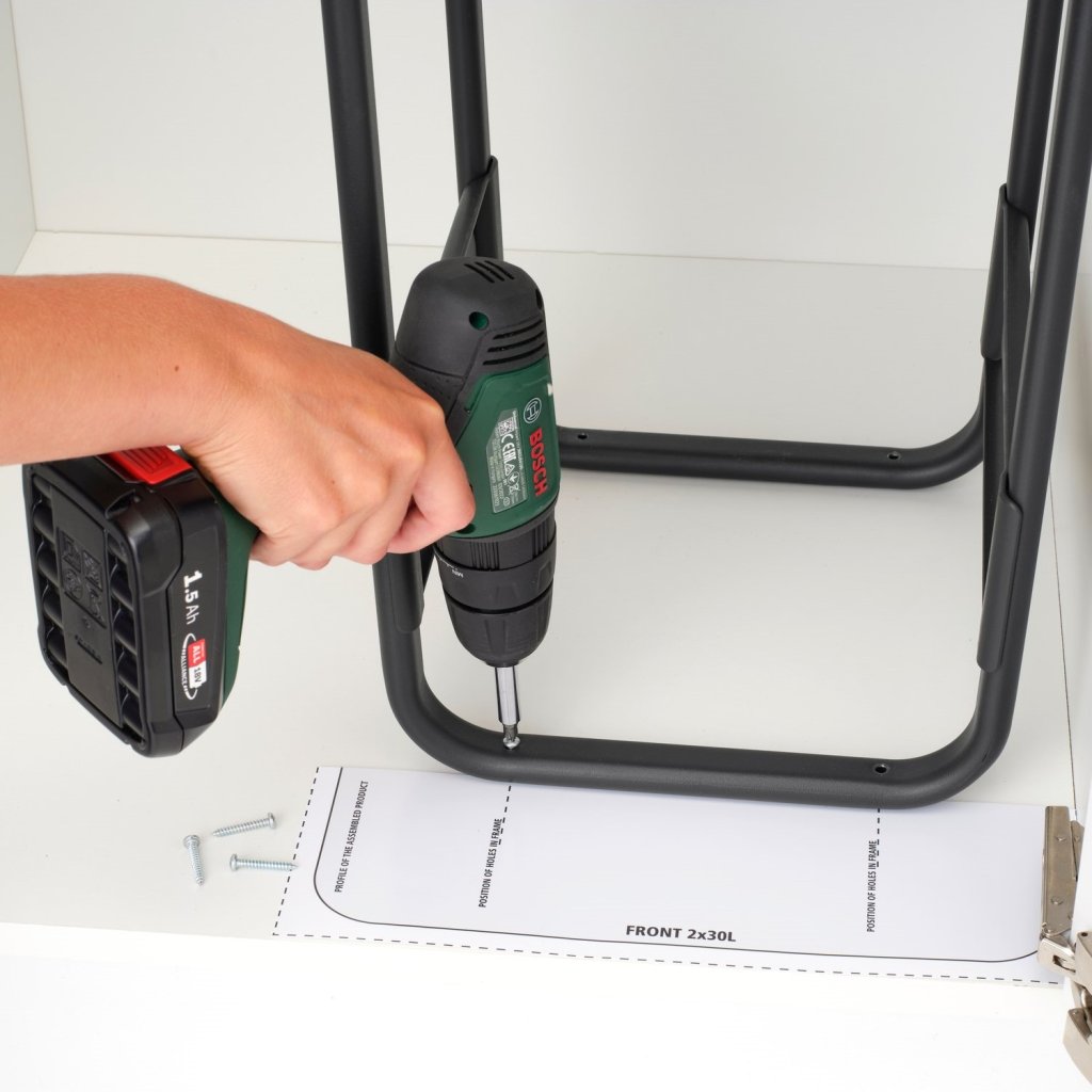 Brabantia Inbyggd avfallstunna SORT & GO 2x 30 l, mörkgrå / jadegrön, plast