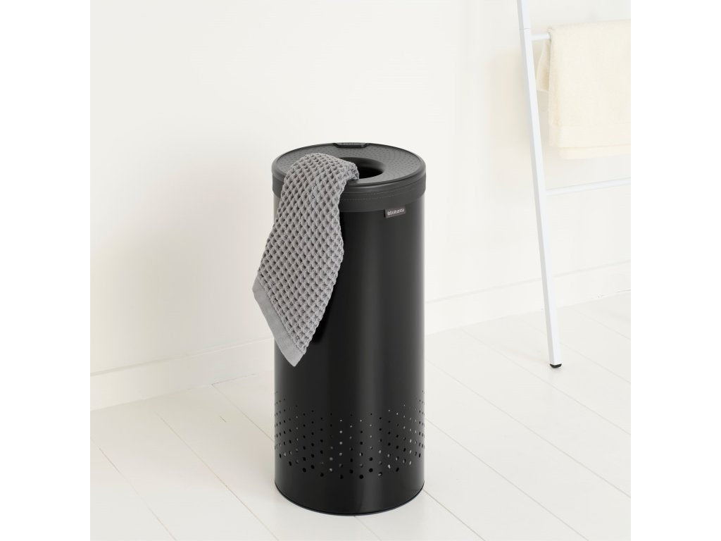 Brabantia Tvättkorg 35 l, matt svart, stål