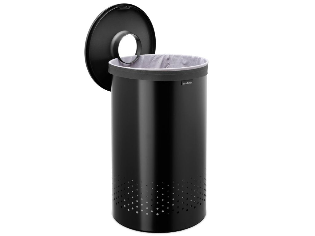 Brabantia Tvättkorg 60 l, matt svart, stål