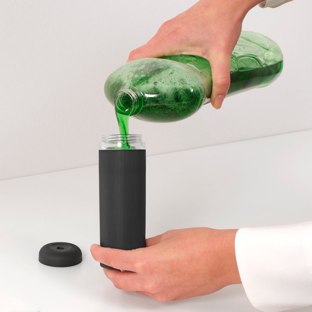 Brabantia Tvålautomater SINKSTYLE 200 ml, set i 2 delar, mineralgrå, stål