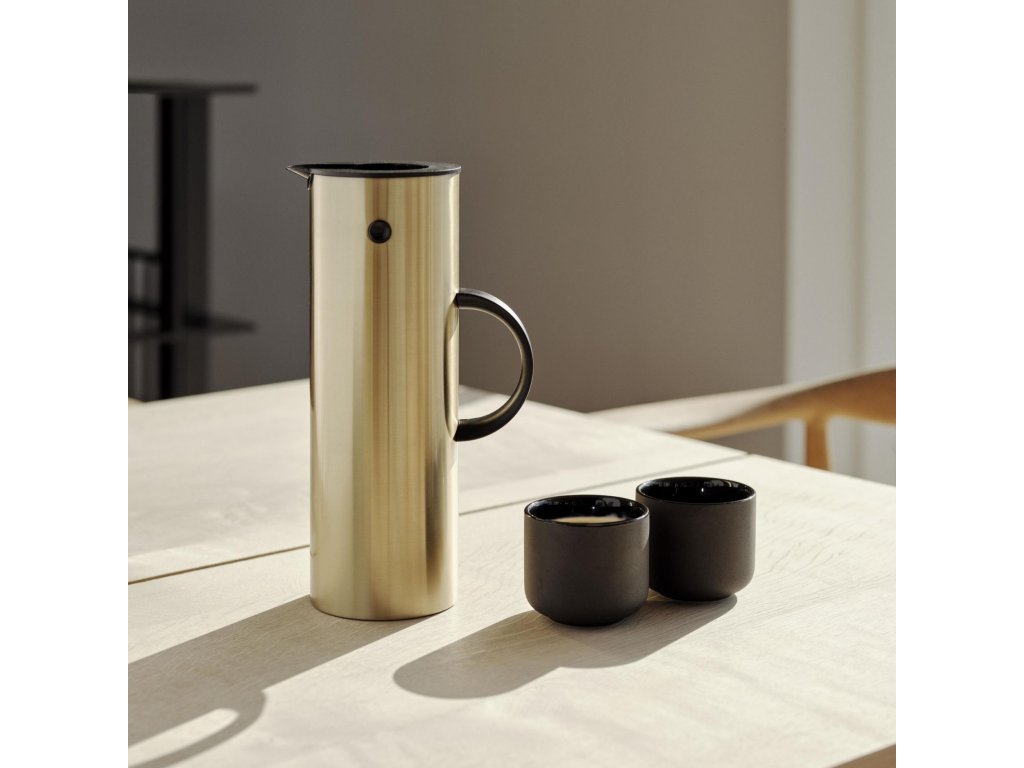 Stelton Vakuumkanna EM77 1 l, mässing, rostfritt stål