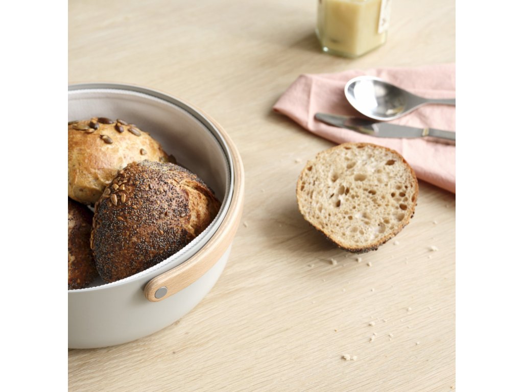 Stelton Brödkorg EMMA 23 cm, grå, aluminium