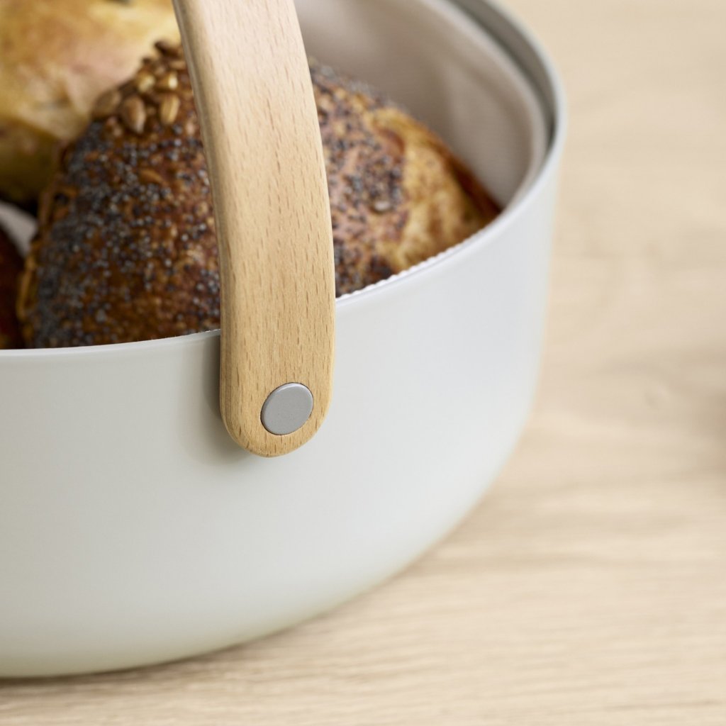 Stelton Brödkorg EMMA 23 cm, grå, aluminium