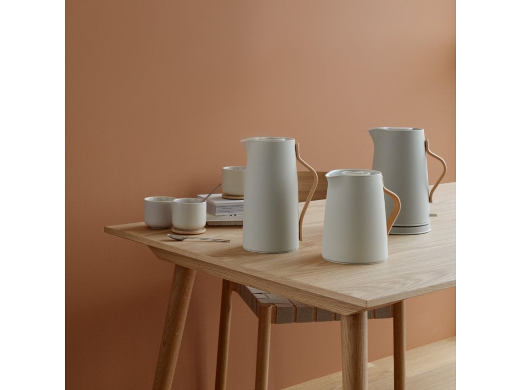 Stelton Elektrisk vattenkokare EMMA 1,2 l, sand, rostfritt stål