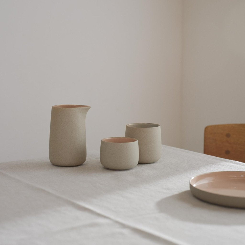 Stelton Middagstallrik EMMA 24 cm, set i 2 delar, rosa, stengods