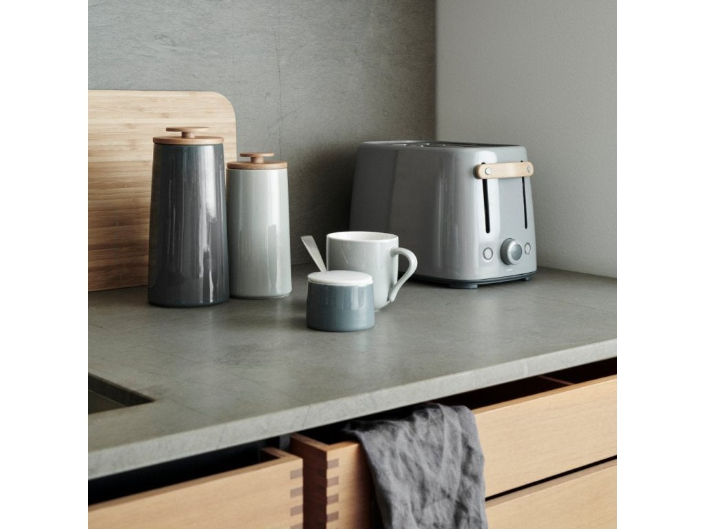 Stelton Köksförvaringsburk EMMA 0,7 l, grå, stengods