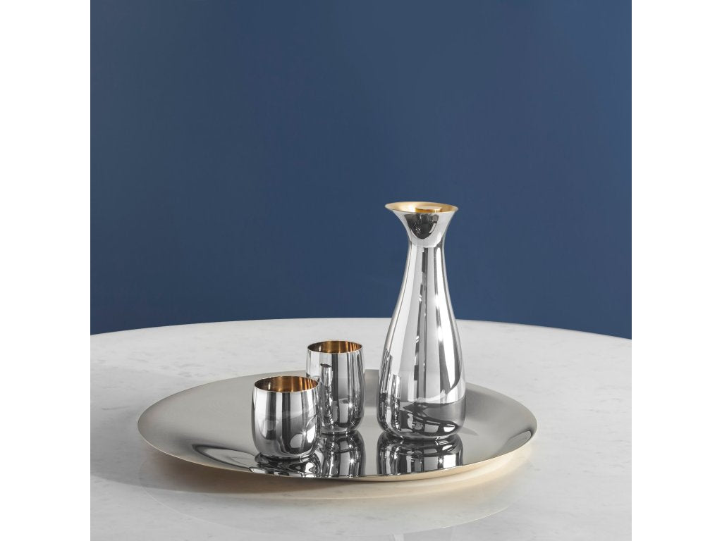 Stelton Dekorativ bricka NORMAN FOSTER 46 cm, silver / guld, rostfritt stål