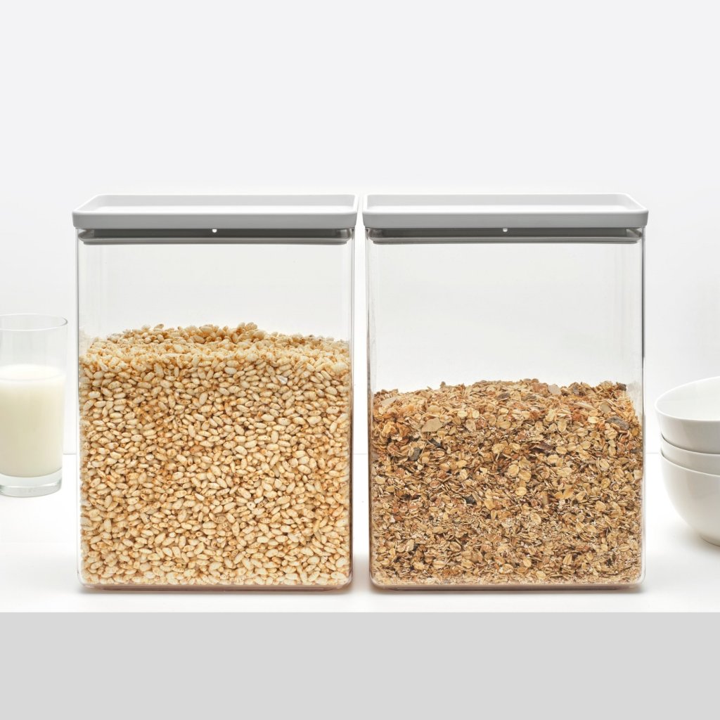 Brabantia Matförvaring TASTY PLUS 5,4 l, ljusgrå, plast