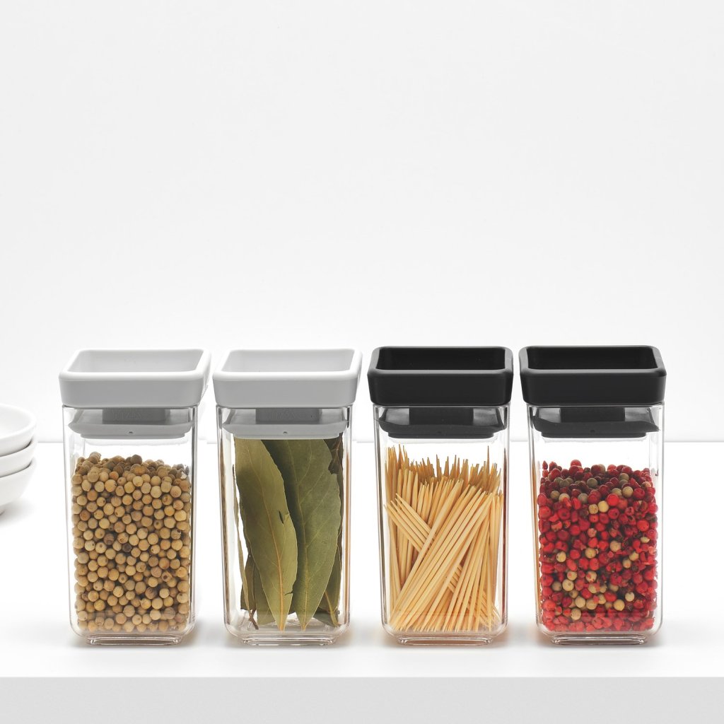 Brabantia Matförvaring TASTY PLUS 150 ml, set i 2 delar, mörkgrå